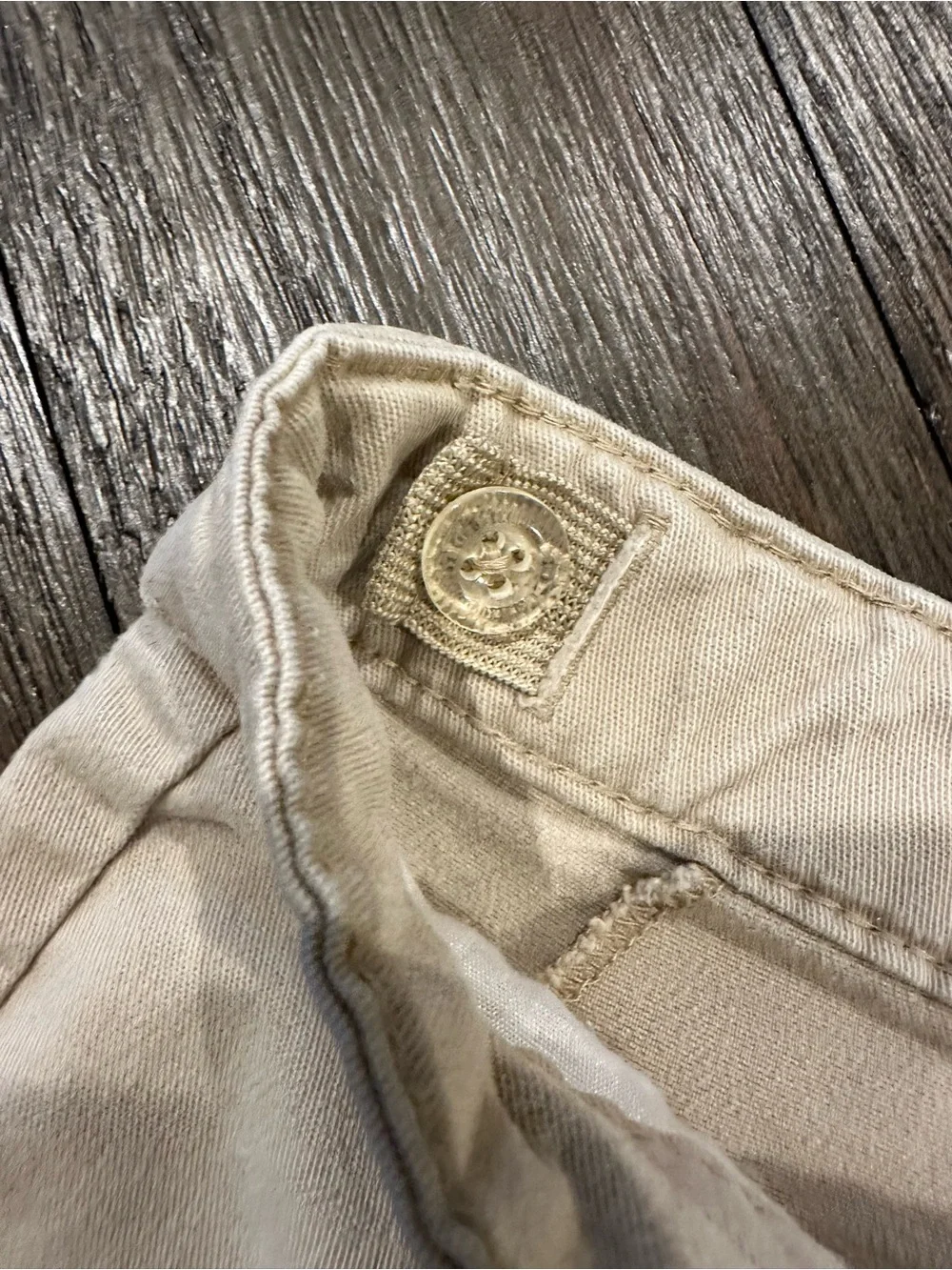 Two pairs Old Navy khaki uniform Bermuda length shorts - girls - Back-to-School
